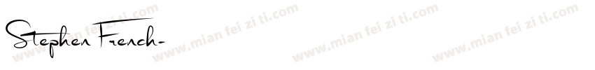 Stephen French字体转换